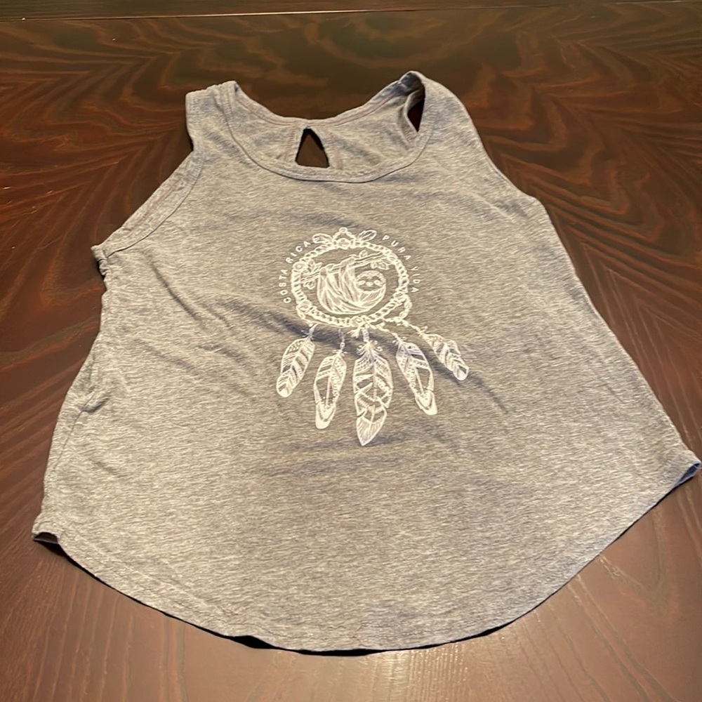 Sloth themed loose tank top